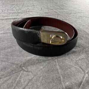 Pierre Cardin Belt Reversible Buckle Goldtone